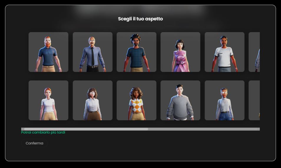 Avatar choice