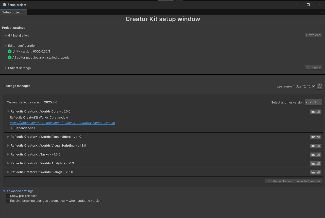 PackageInstallationPanel